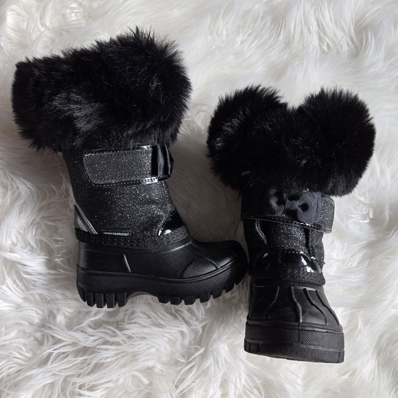 Kids Girls Winter Boots Faux Fur Size 6 NWOT - Picture 9 of 9